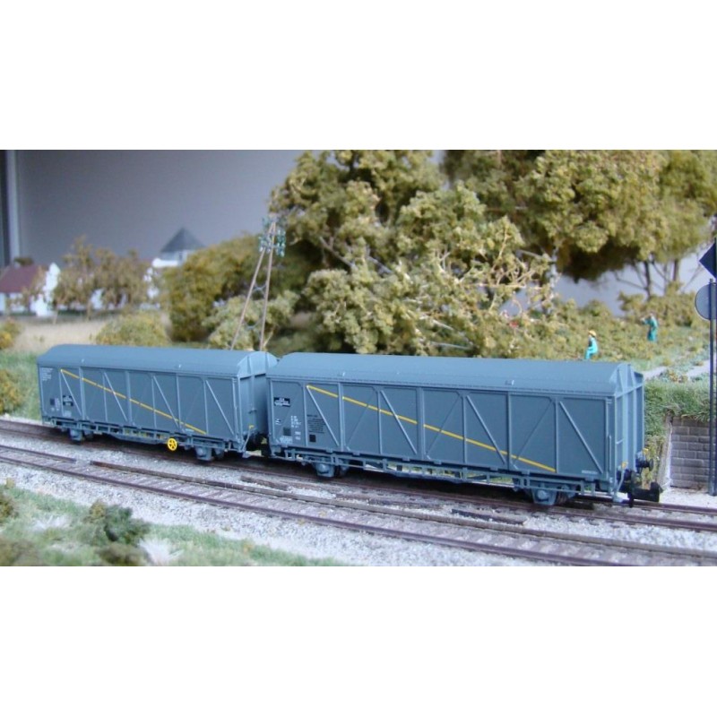 16051 SNCF EVS ged. Güterwagen-Set 2-tlg. Ep.5