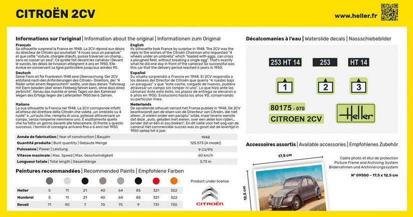 Heller 80175 Citroen 2 CV Ente