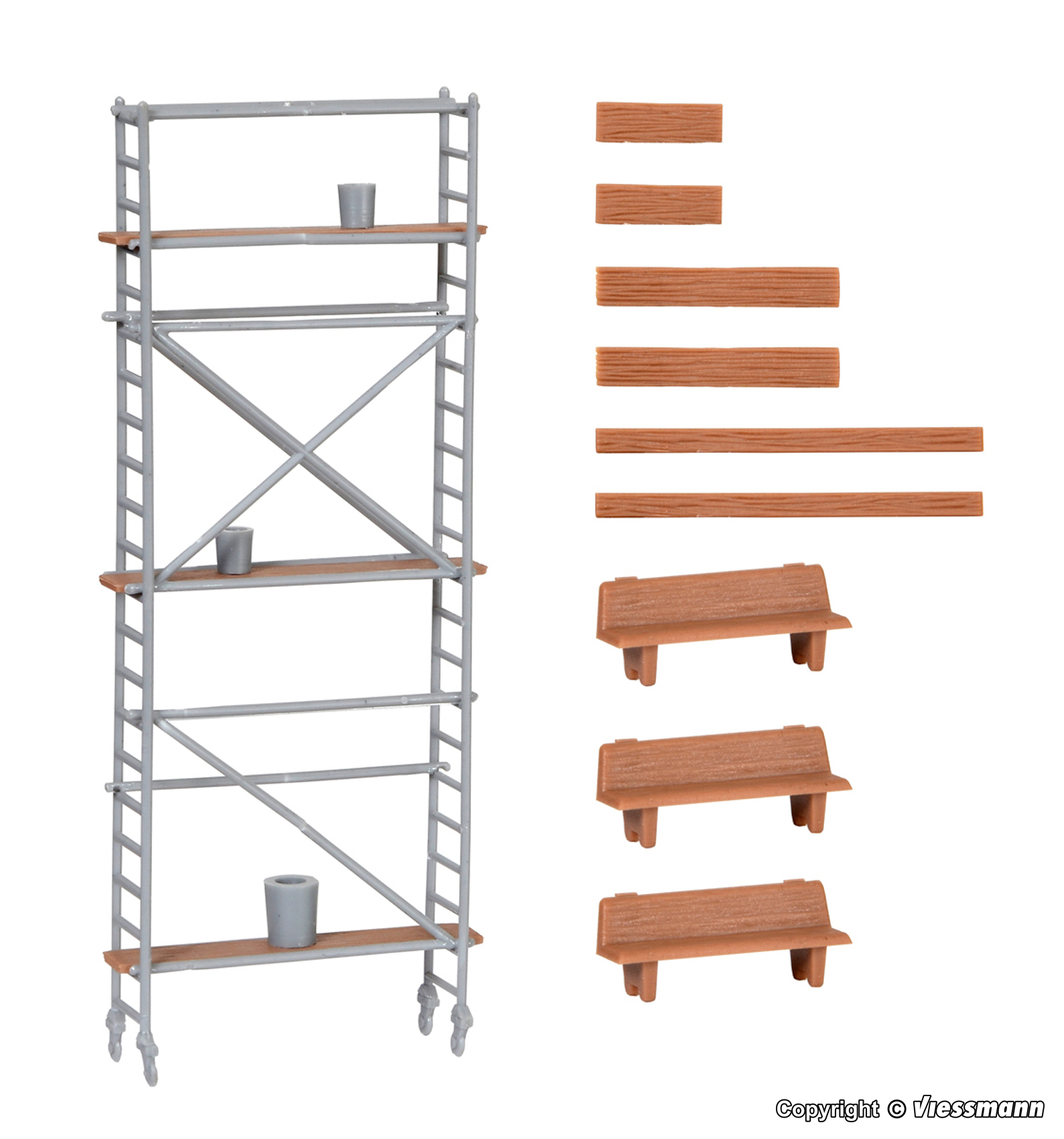 Kibri 38145 Deko-Set Baugerüst
