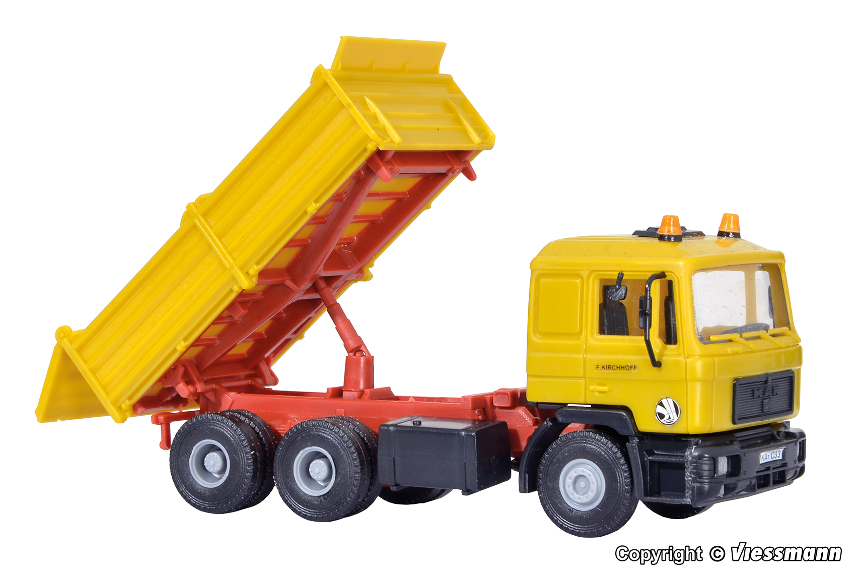 Kibri 14066 MAN F90 Muldenkipper Tieflade-HZ ocker