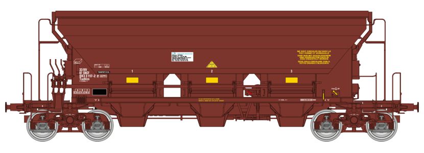 REE Modeles WB-846 SNCF Schüttgutwagen T8 Tadkks Ep.6