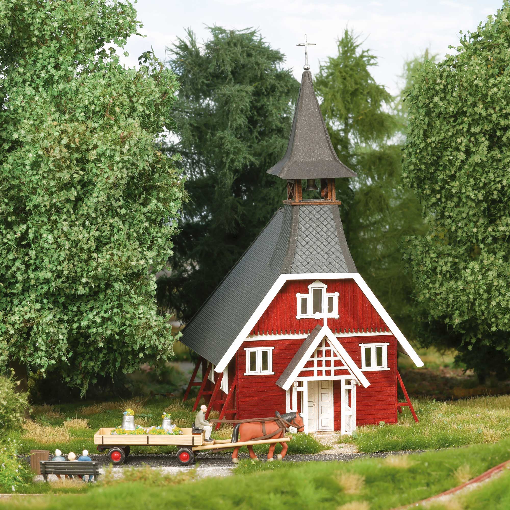 Busch 1720 Holzkapelle Ralswiek H0