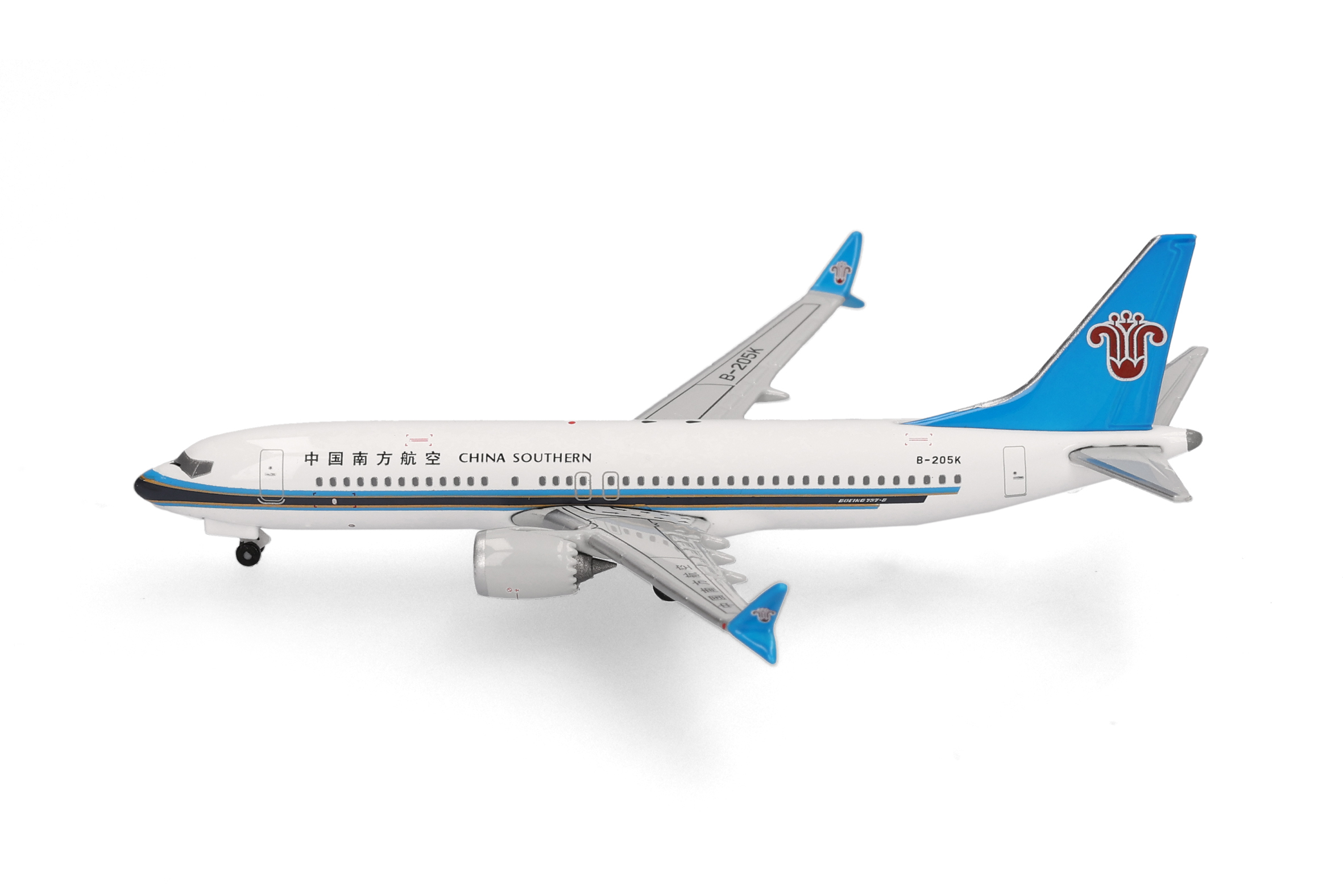 Herpa 539074 Boeing 737 Max8 China Southern Airlines