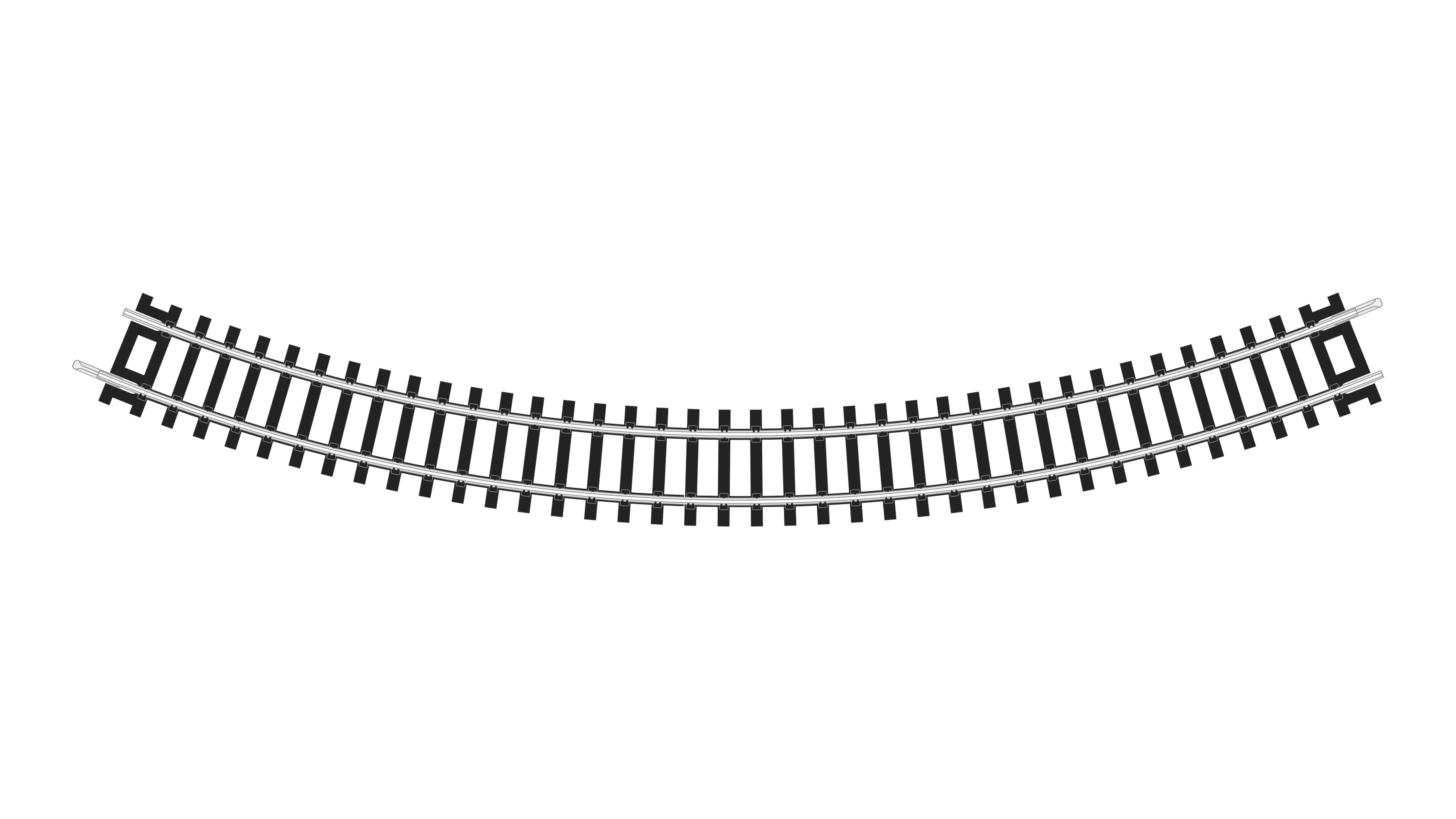 ST1252 C55 Gleis gebogen R2-310 mm, 45° (4)