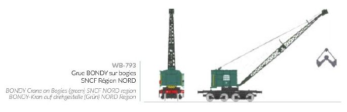 WB-793 SNCF NORD Kranwagen Bondy