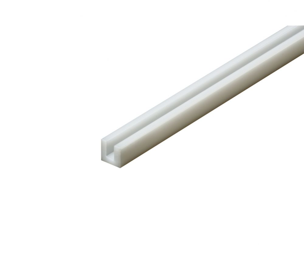 70202 Kunststoff U-Profil 3x3mm (5) 400mm weiß