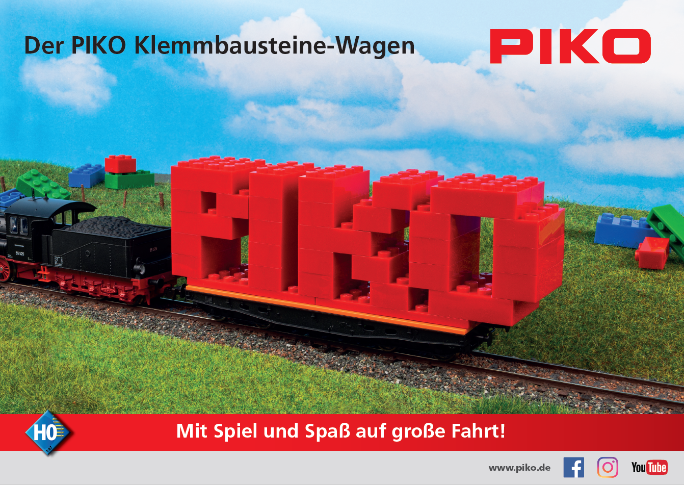 58405 Klemmbausteine-Wagen