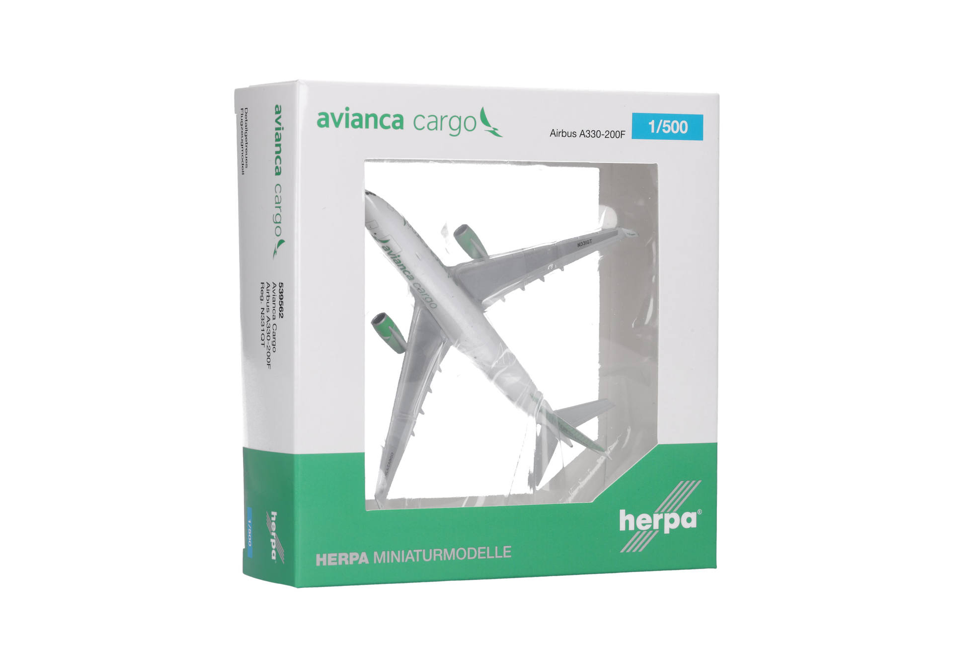 Herpa 539562 Airbus A330-200F Avianca Cargo (grün)