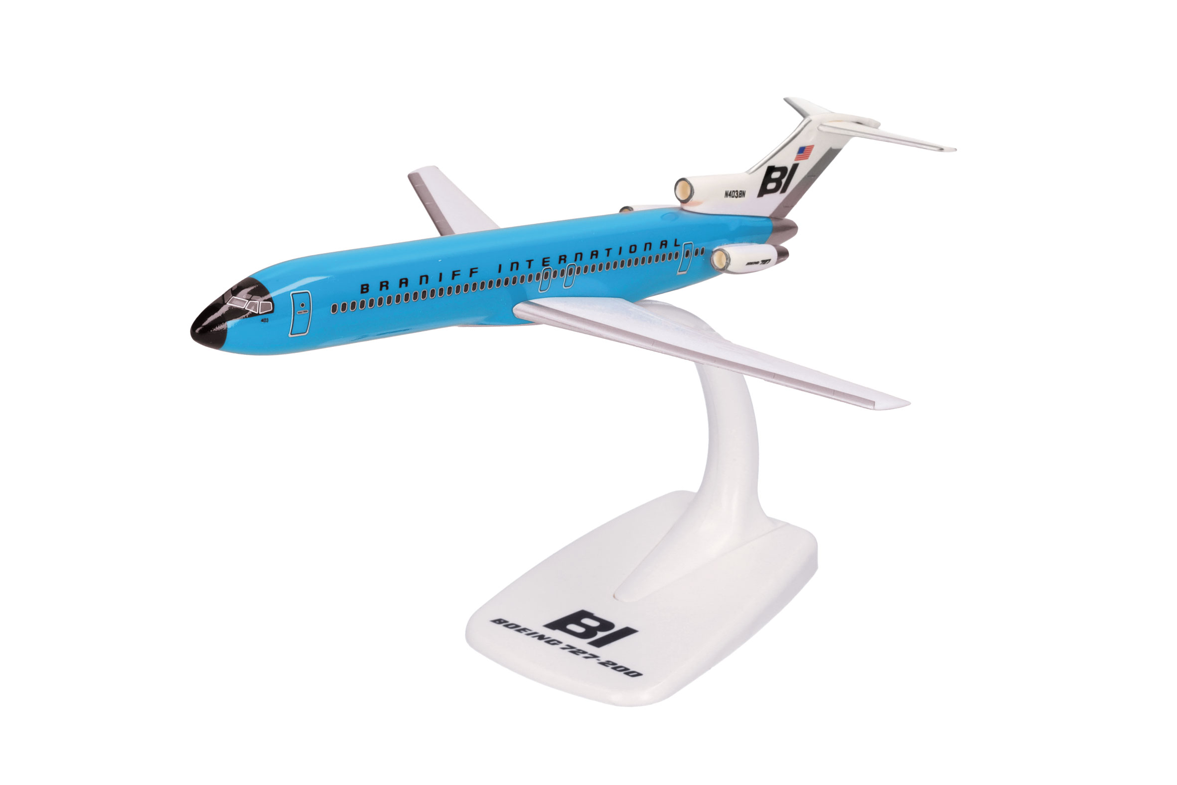 613996 SnapFit: Boeing 727-200 Braniff blau