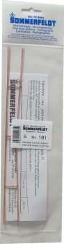 181 Fahrdraht verkupfert 0,5 x 200 mm offen