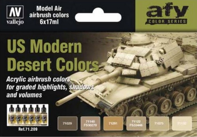 71209 Farbset, moderne US-Wüsten-Farben