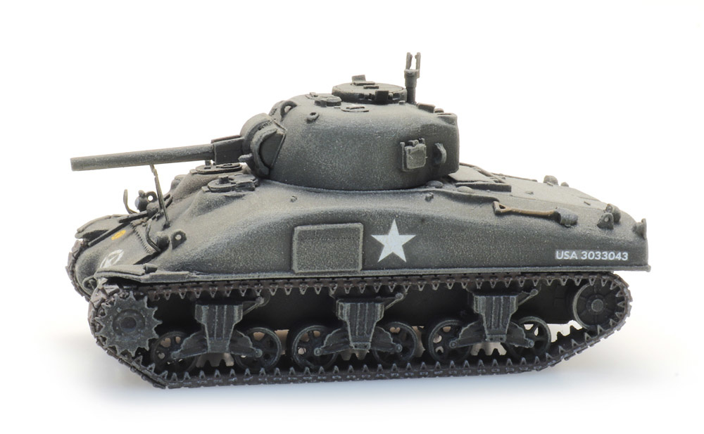 6870385 US M4A1 Sherman train load