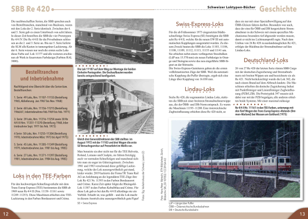 Edition Lan 938-7 SBB Re 420 - meistgebaute Schweizer Lok