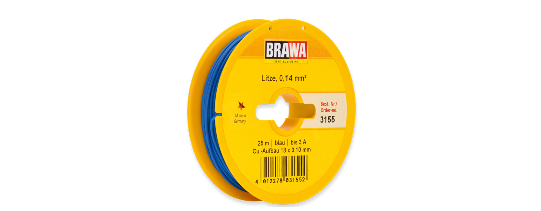 3155 Litze einadrig, blau 0,14 mm² 25 m