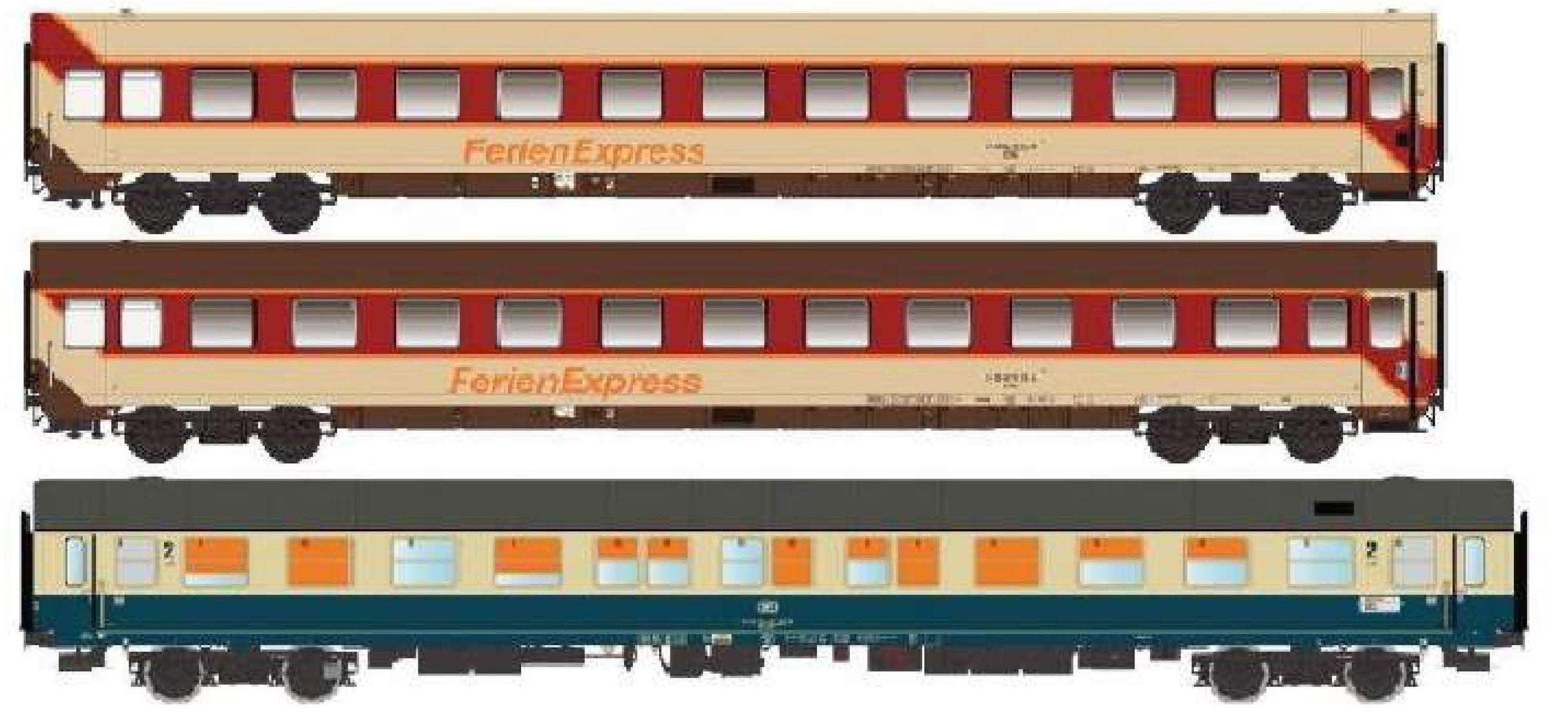 PI9601 FerienExpress Wagen-Set 3-tlg. Ep.4/5