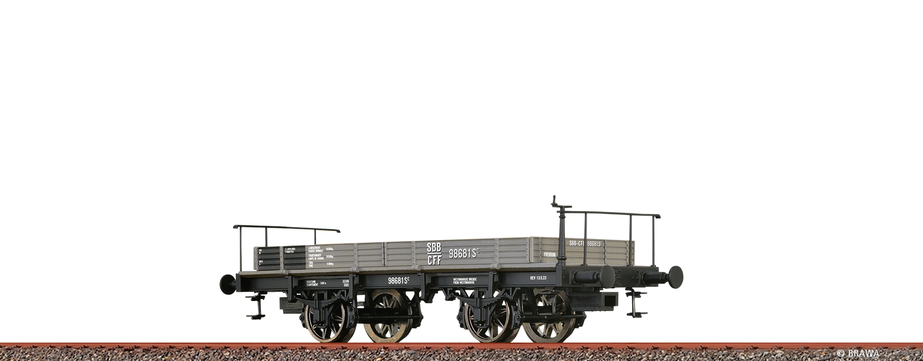 Brawa 47737 SBB Latrinenwagen/Drehschemelwagen Ep.1