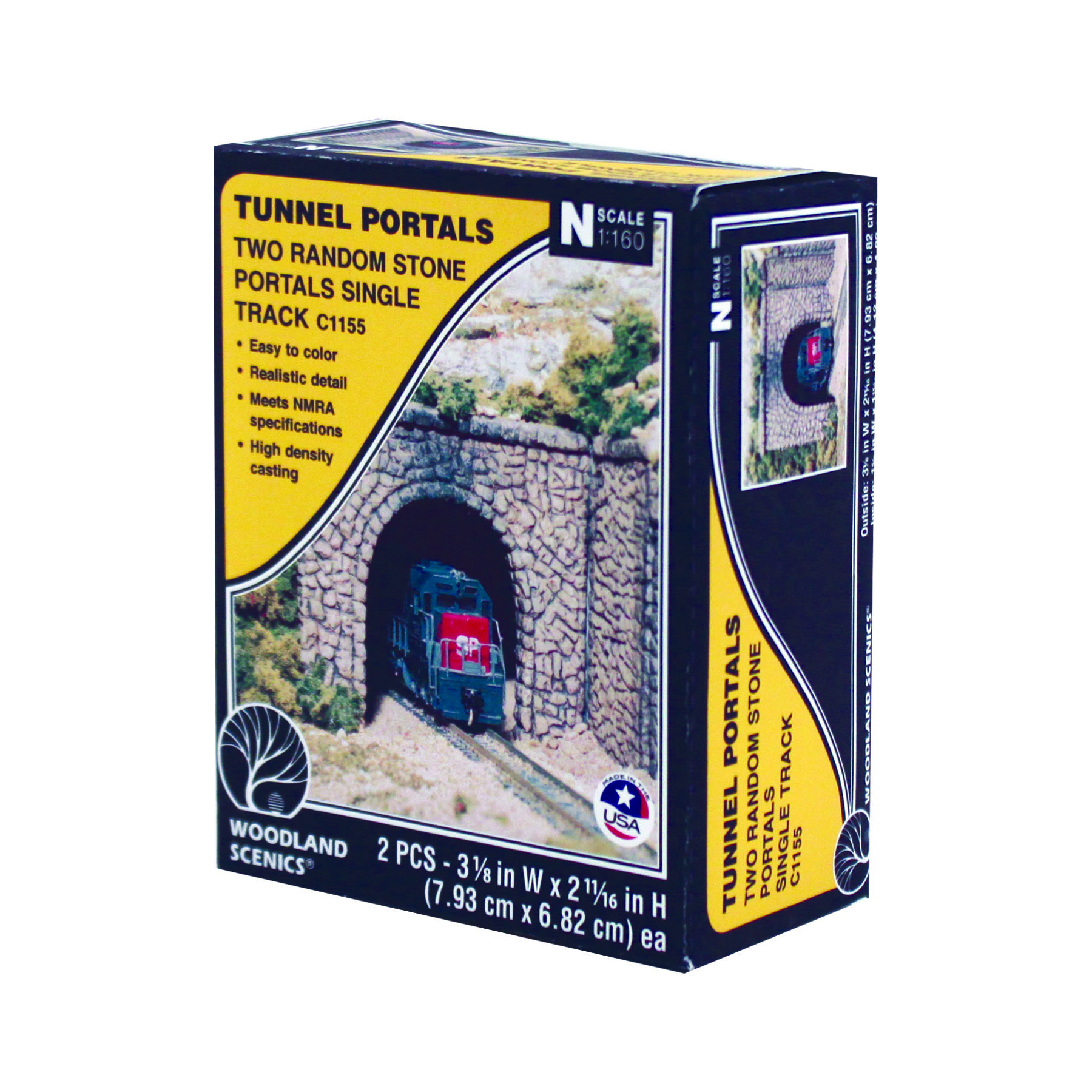 WC1155 Tunnelportal eingleisig, Bruchstein