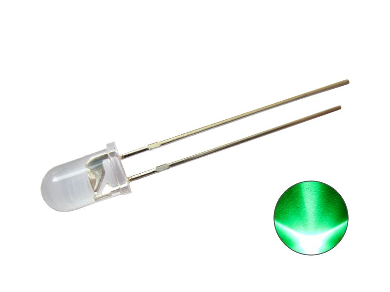 50668 LED 5mm echtgrün / puregreen Gehäuse kl