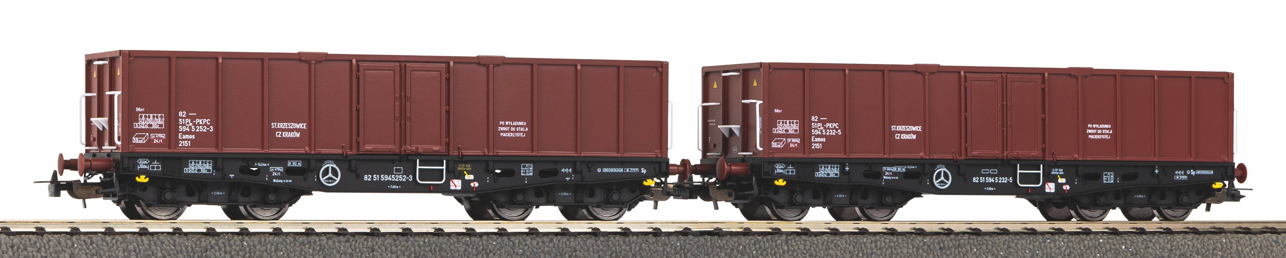 58272 PKP Off.Güterwagen 401Zk Set 2-tlg. Ep.6