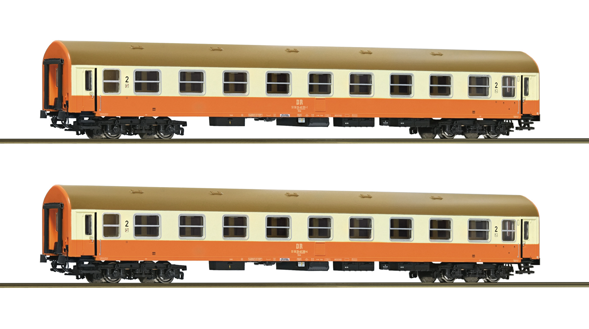 6280017 DR Reisezugwagen-Set 2.Kl. Bme 2tlg. Ep4