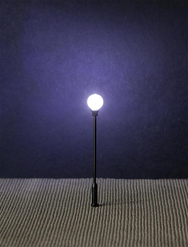 180104 LED Parklaternen Kugel-Aufsatzl. 3 Stück