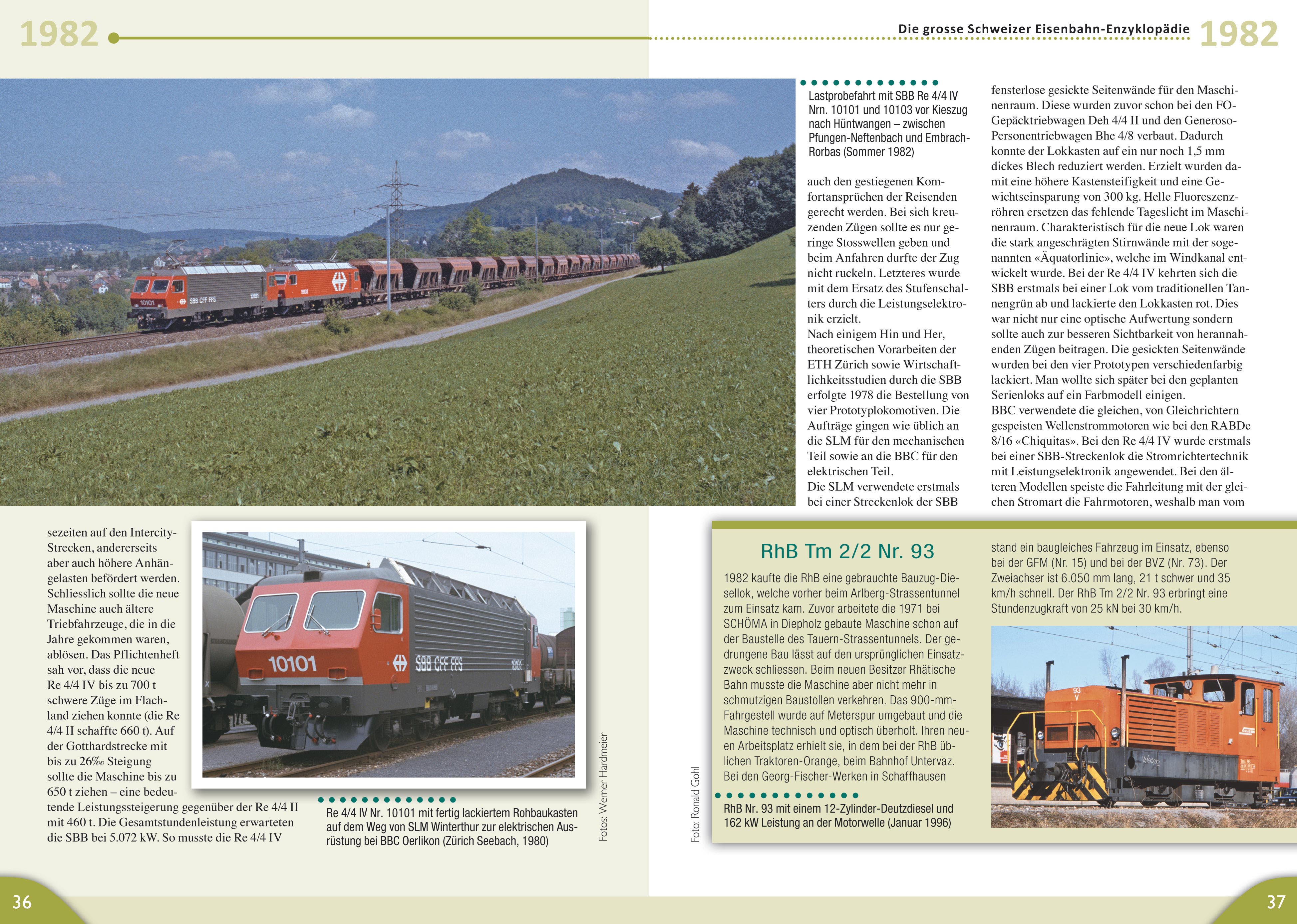 Edition Lan 0922-6 Schweizer Bahnen 1980er-Jahre