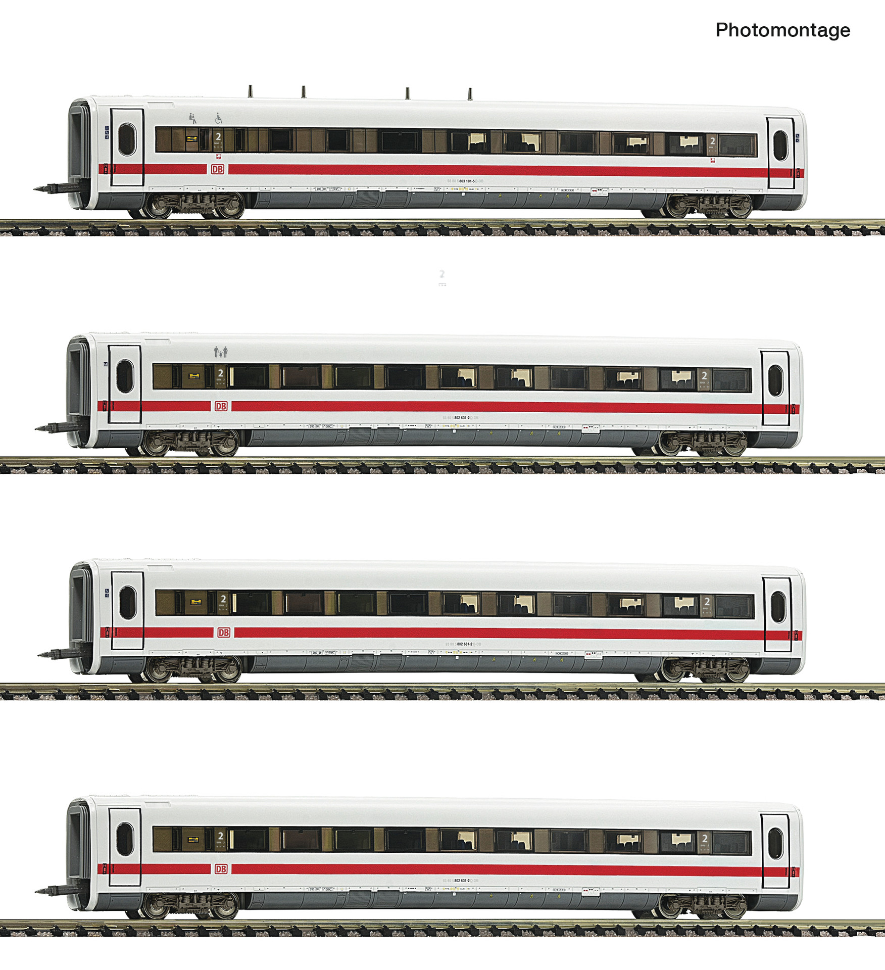 7760013 DBAG ICE1 Ergänzungswagen-Set 4tlg. Ep.6