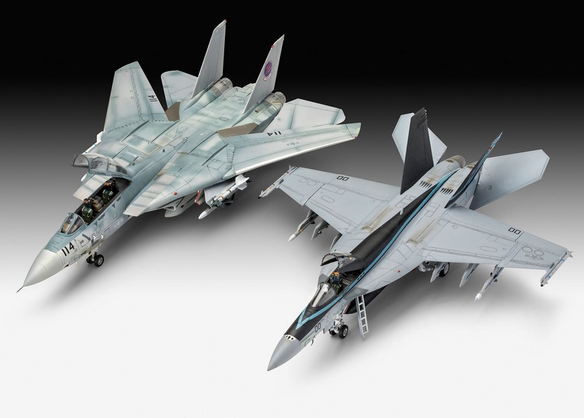 Revell 05677 F-14 / F/A-18 'Top Gun 2' Movie Gift Set