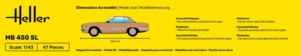 Heller 80171 MB 450SL