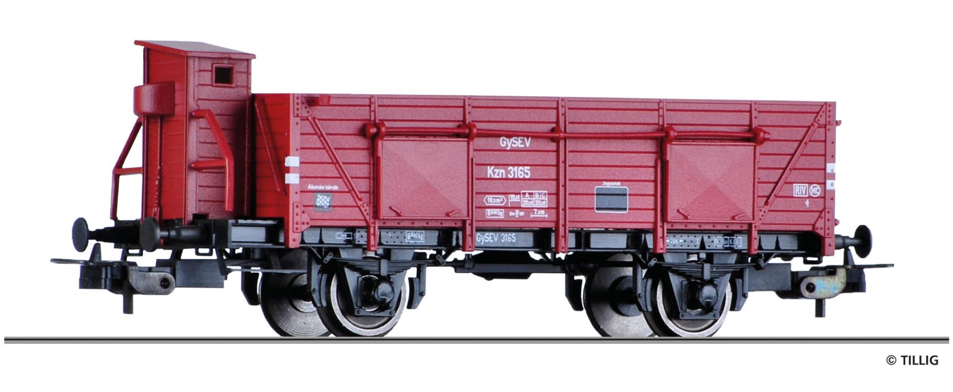 Tillig 76730 GYSEV offener Güterwagen Kzn Ep.3