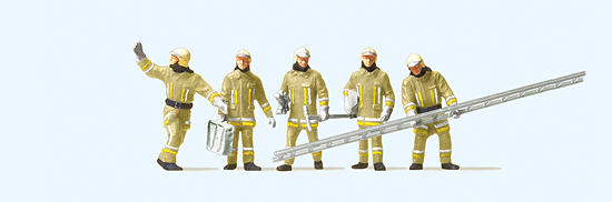 Preiser 10770 Feuerwehrmänner in moderner Einsatz-