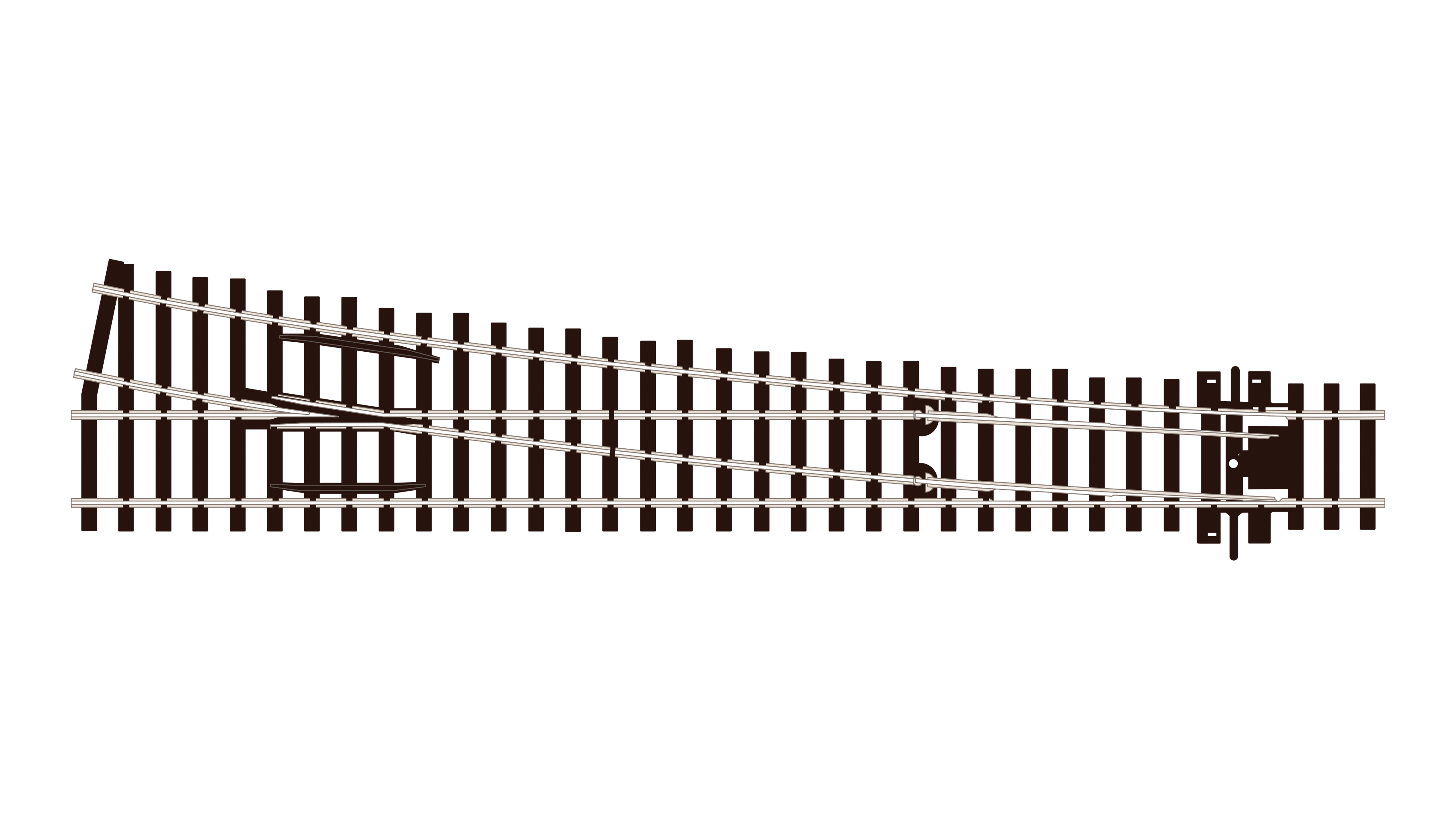 SLE188 Weiche rechts großer Radius