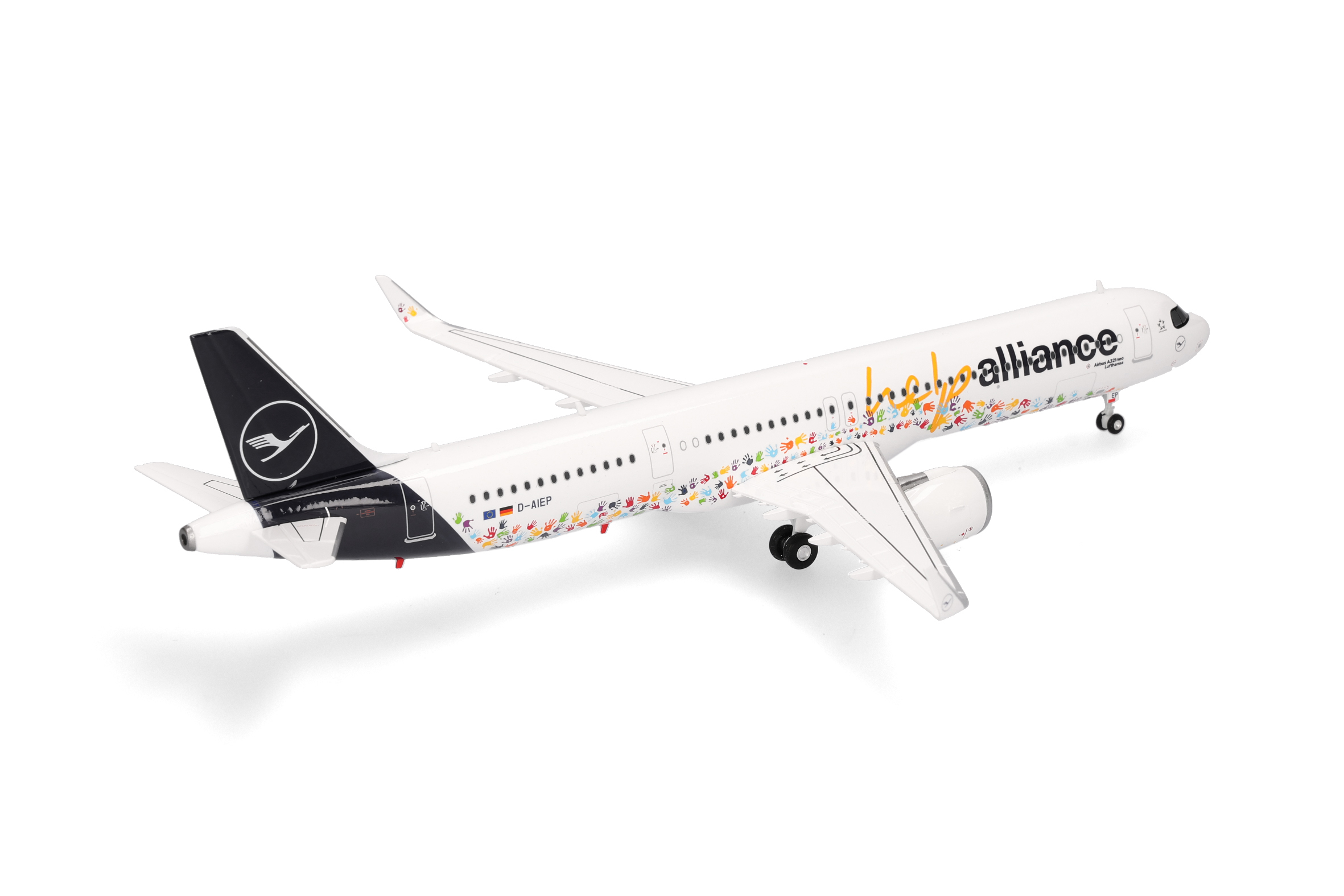 Herpa 573900 Airbus A321neo Lufthansa Help Alliance