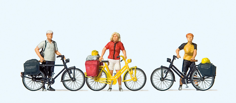 Preiser 10643 Stehende Radfahrer in sportlicher
