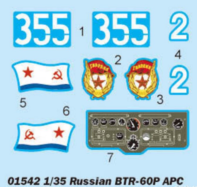Trumpeter 751542 Russian BTR-60P APC 01542