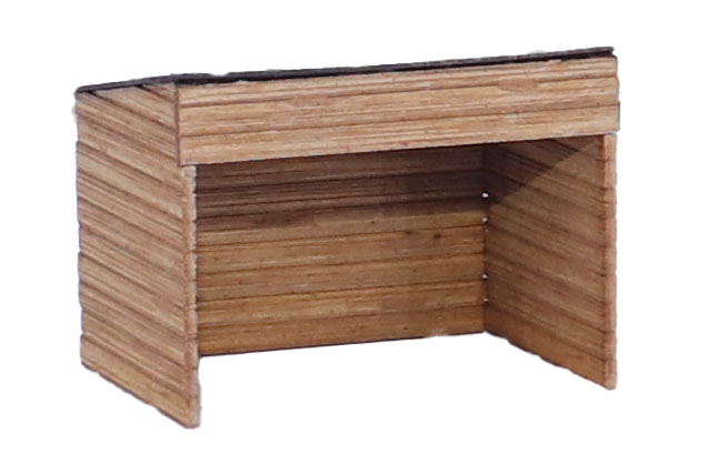 43745 H0 Ziegenstall mit Ziegen - Polyplate