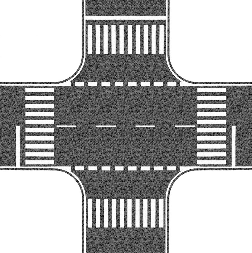 60712 Kreuzung Asphalt