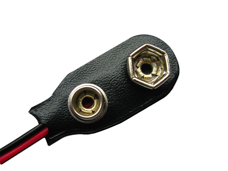 50384 Batterieclip I-Form für 9V Blockbatterie