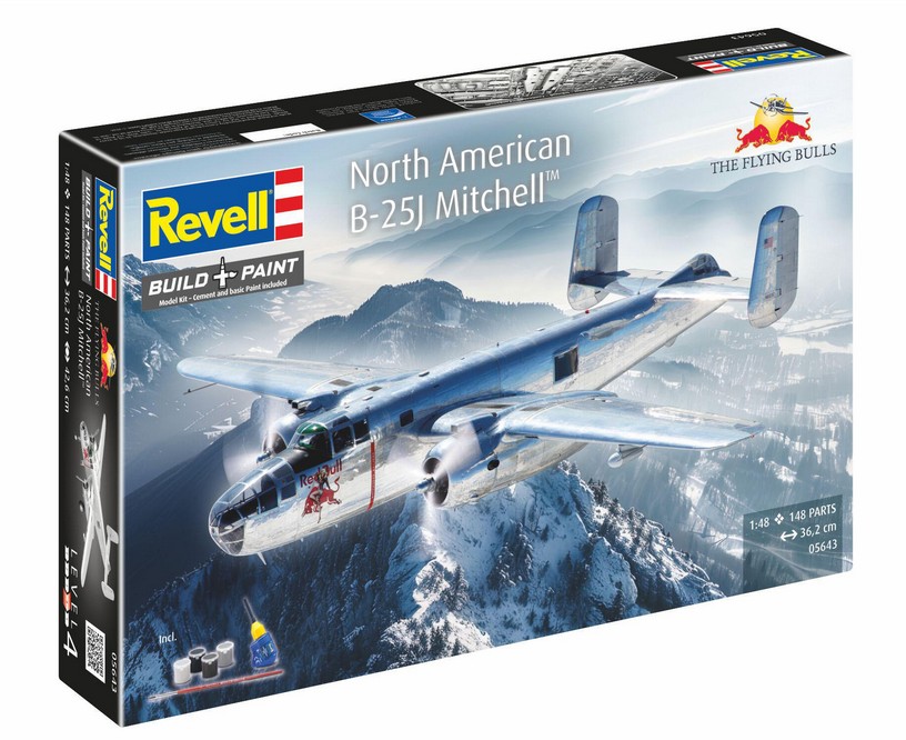 Revell 05643 Set: 25J Mitchell The Flying Bulls