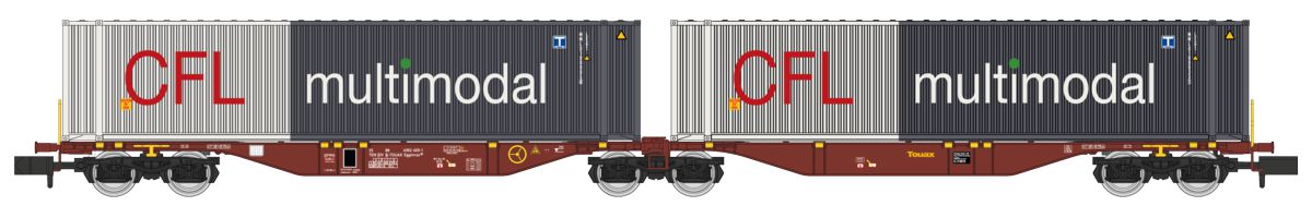 NW-234 Touax Doppelcontainerwagen 6-achs Ep.6