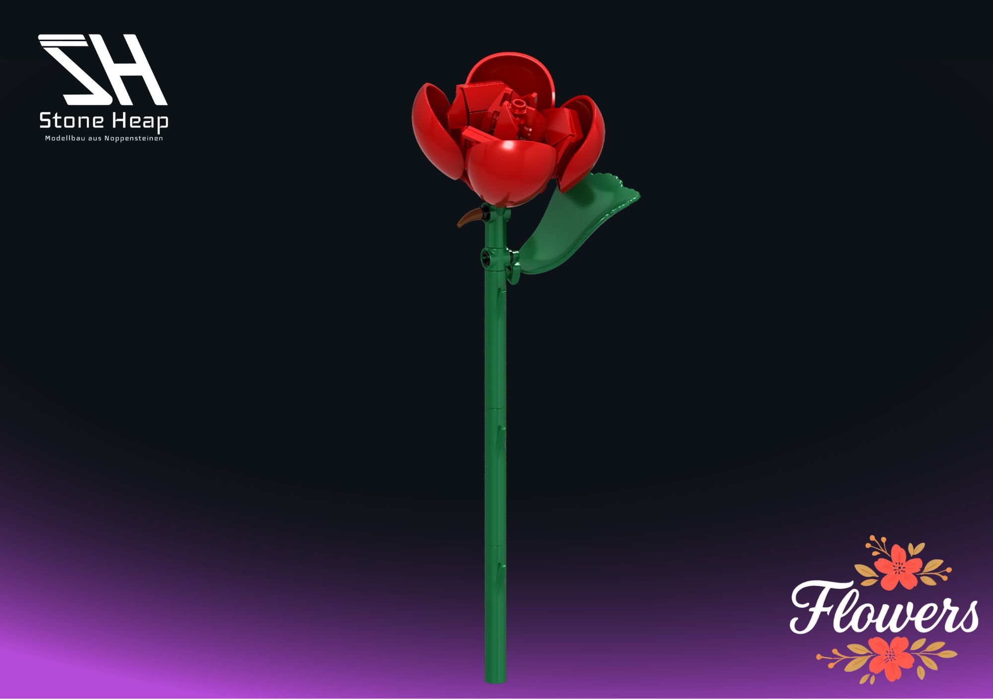 SH-11002 Einzelblume Rose
