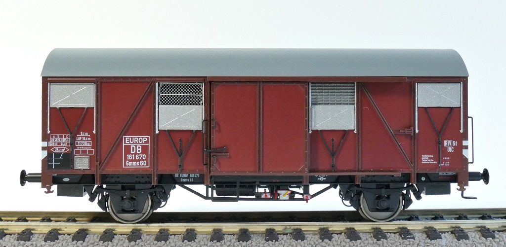 Exact-train 21001 DB gedeckter Güterwagen Gmms 60 Ep.3