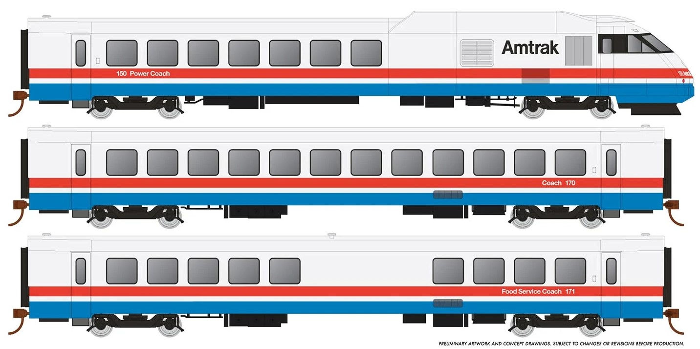 25502 Amtrak Triebzug RTL Turboliner Phase 3
