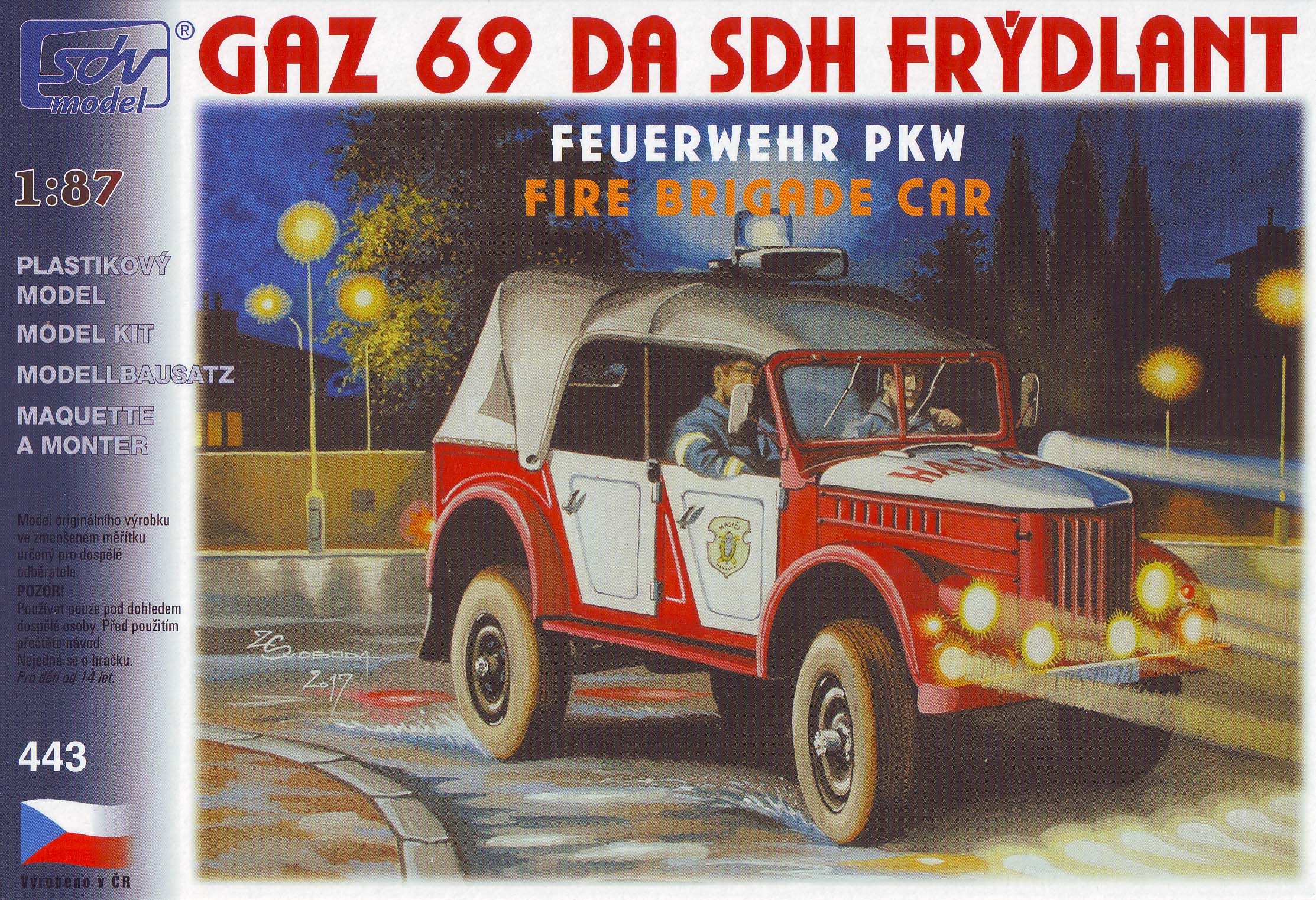 443 GAZ 69A ELW Feuerwehr