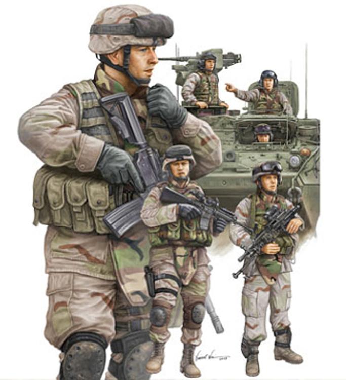 750424 Modern US Army Armor Crewman u.Inf.