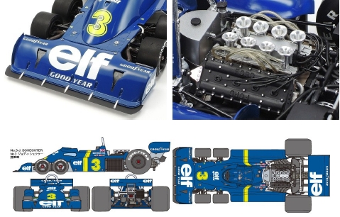 Tamiya 12036 1976 Tyrrell P34 Six Wheeler w/Photo