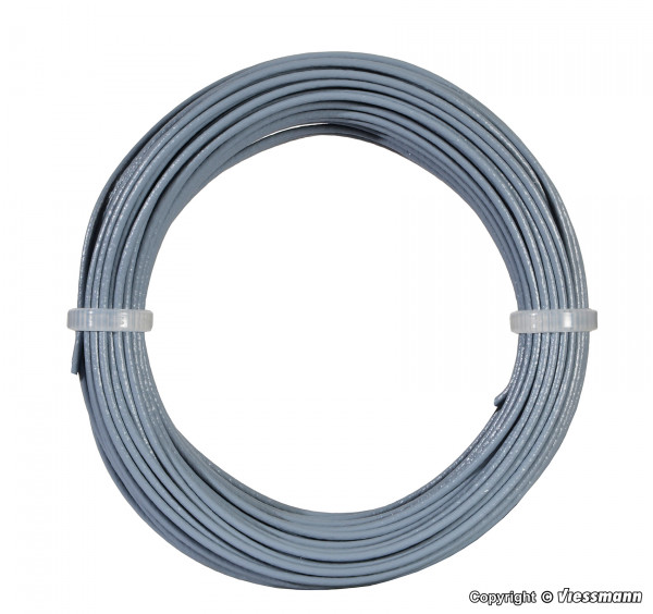 6868 10 m Kabelring, 0,14 mm², grau