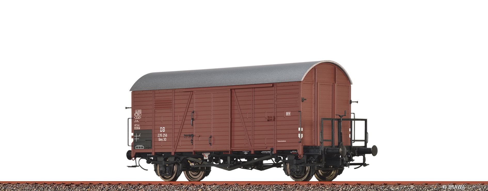 Brawa 50746 DB gedeckter Güterwagen Gms30 Ep.3