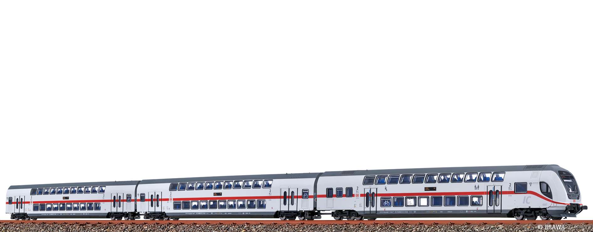 64536 DBAG IC2 Dopelstockwagen-Set 3-tlg Ep.6