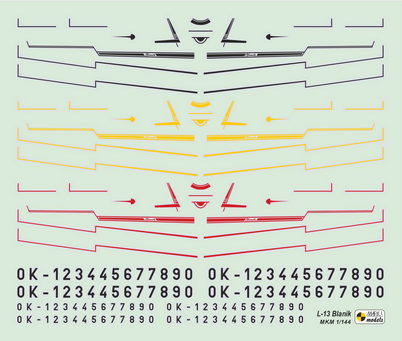 Mark 1 MKM144096 Let L-13/L-13A Blanik Aeroclub (2in1)